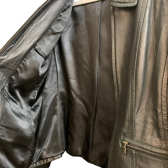 Lambskin Classiques Entier leather jacket black size large - Picture 3 of 6